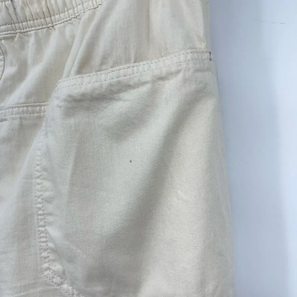 We The Free | Easy Peasy Pull-On Jeans in Irie Off White Drawstring Baggy Pant M